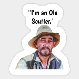 Vintage TV Westerns Funny Quote Sticker